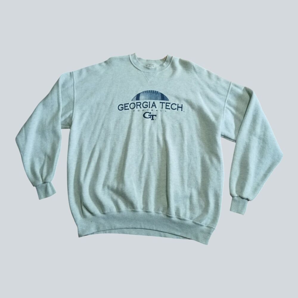 Georgia Tech Yellow Jackets Graphic Sweatshirt Gray Size 3XL M.J. Soffe